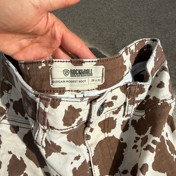 Rock & Roll Cowgirl Brown and Cream Pants - Picture 5 of 7